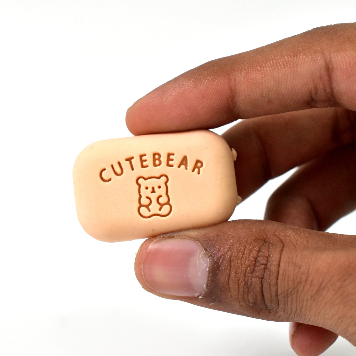 Cute Soap Shaped Erasers With Plastic Case (1 Pc  With Case) Cute Soap Shaped Erasers With Plastic Case (1 Pc  With Case)